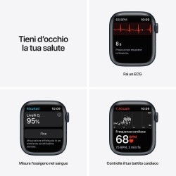 APPLE Watch Series 7 GPS 41mm in alluminio mezzanotte - Sport mezzanotte