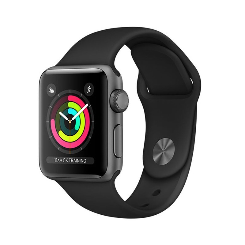 APPLE Watch Series 3 GPS 38mm in alluminio grigio siderale - Sport nero