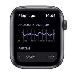 APPLE Watch SE Nike GPS+Cellular 44mm in alluminio grigio siderale - antracite/nero