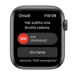 APPLE Watch SE Nike GPS+Cellular 44mm in alluminio grigio siderale - antracite/nero